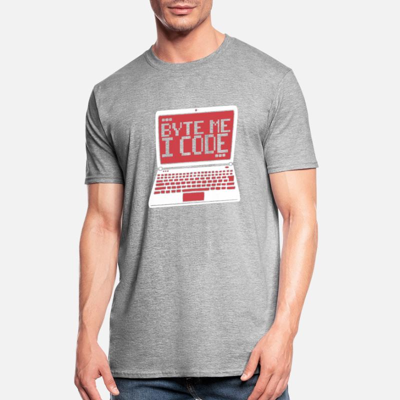 Byte Me I Code Developer Softwareentwickler Unisex Polycotton T-Shirt