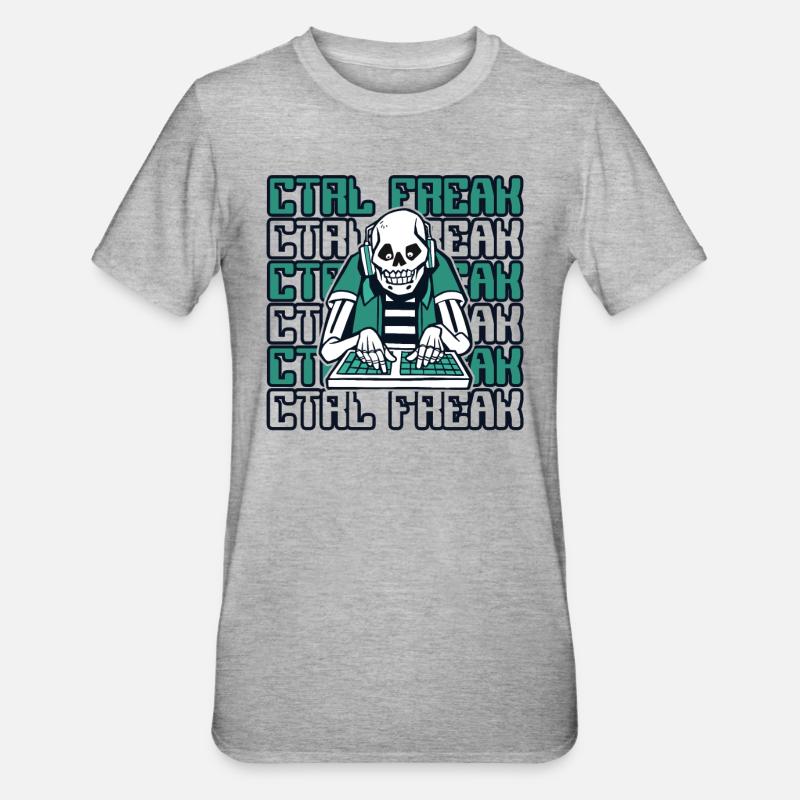 CTRL Freak Softwareentwickler Developer - Unisex Polycotton T-Shirt - Grau meliert