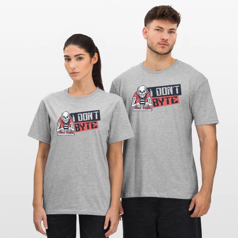 I Don't Byte Softwareingenieur Developer Coder Unisex Polycotton T-Shirt