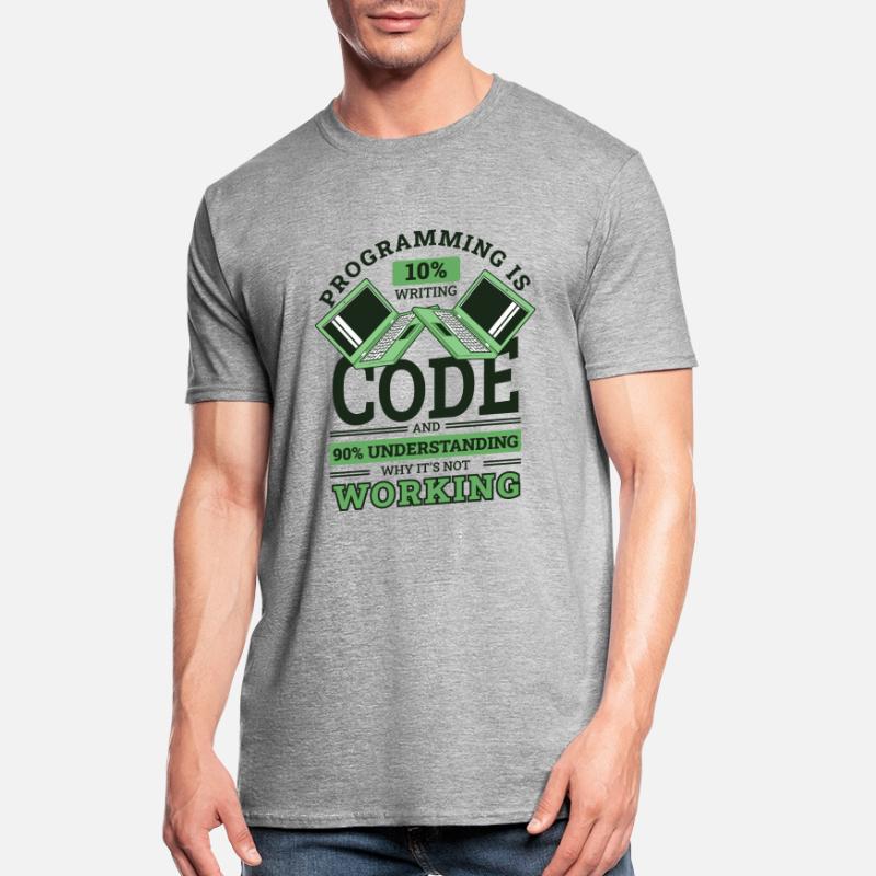 Programming 10% Writing 90% Not Working Coder Unisex Polycotton T-Shirt