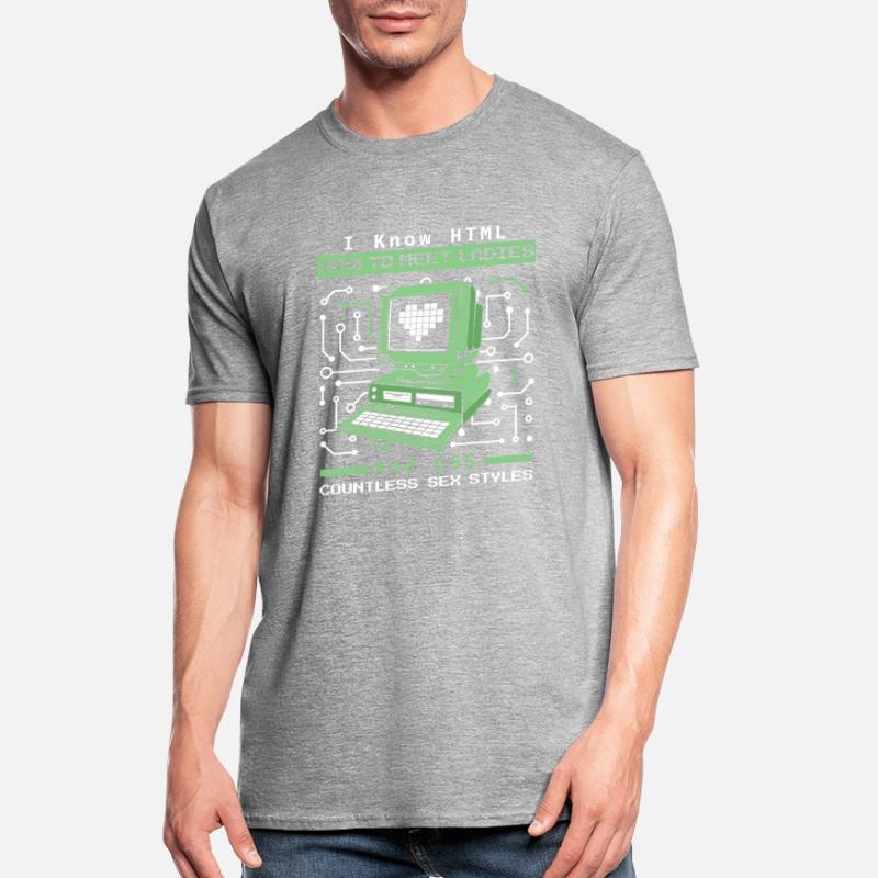 I Know HTML How To Meet Ladies Developer Coder Unisex Polycotton T-Shirt