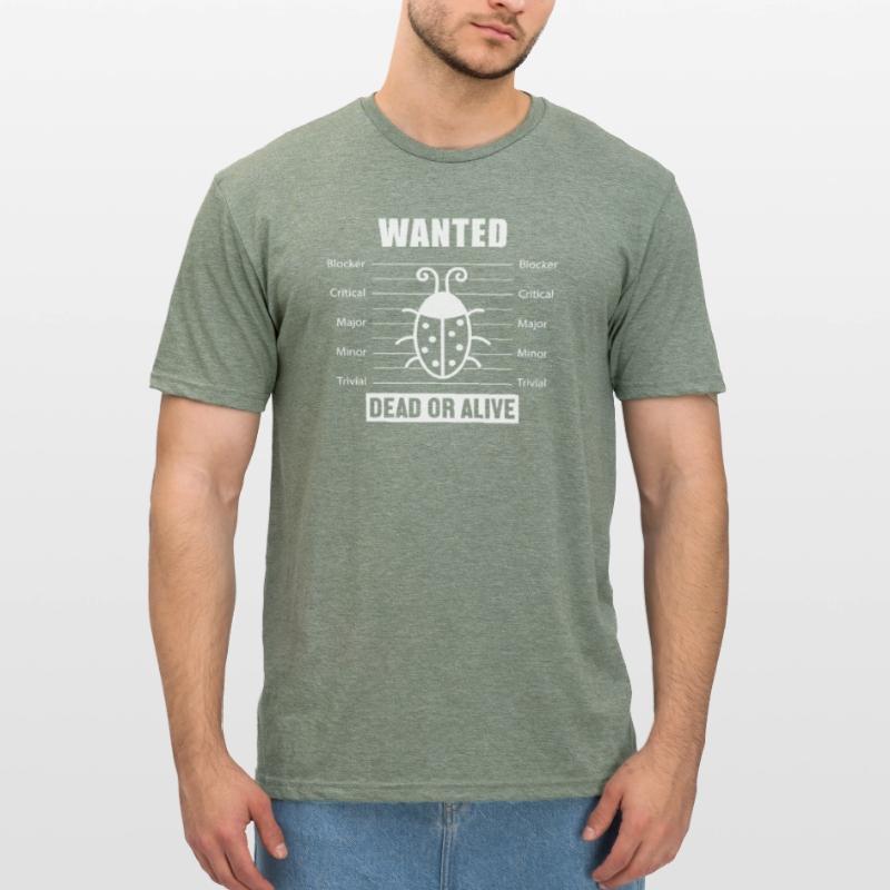 Bugs Wanted Software Developer Developer Unisex Polycotton T-Shirt