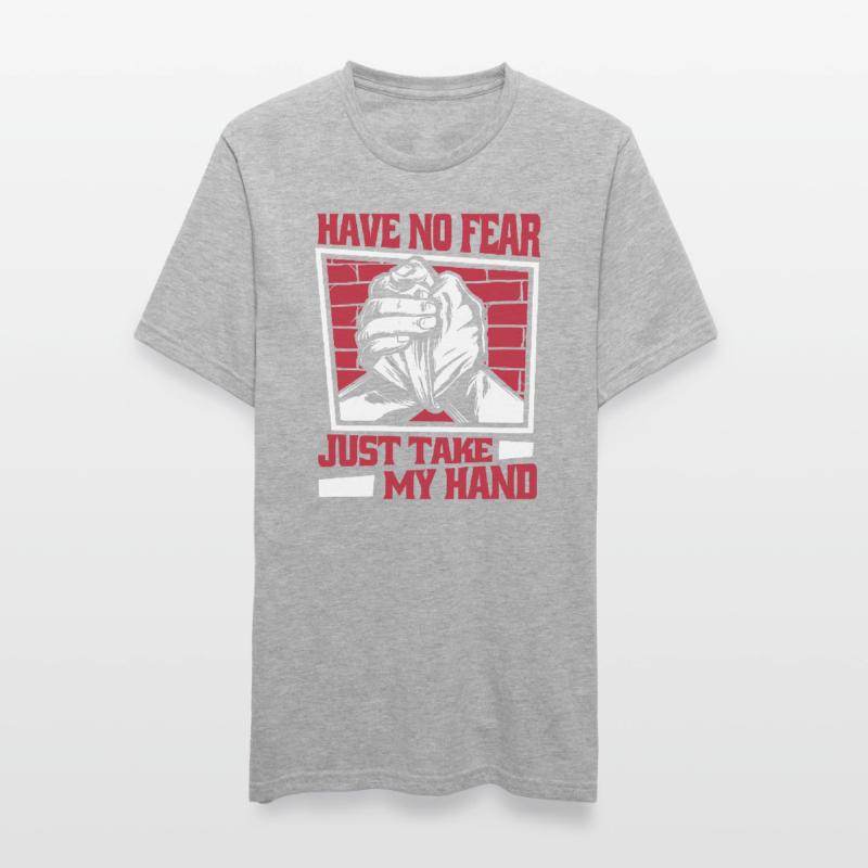 N’ayez crainte, prenez simplement mon bras de techniques de main T-shirt polycoton Unisexe