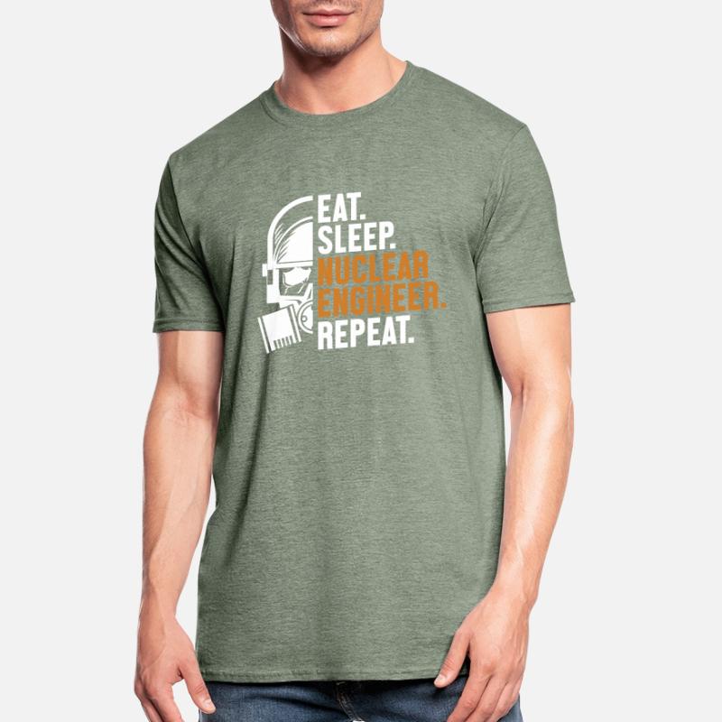 Eat Sleep Nuclear Engineer Repeat Energy Nuclear Unisex Polycotton T-Shirt