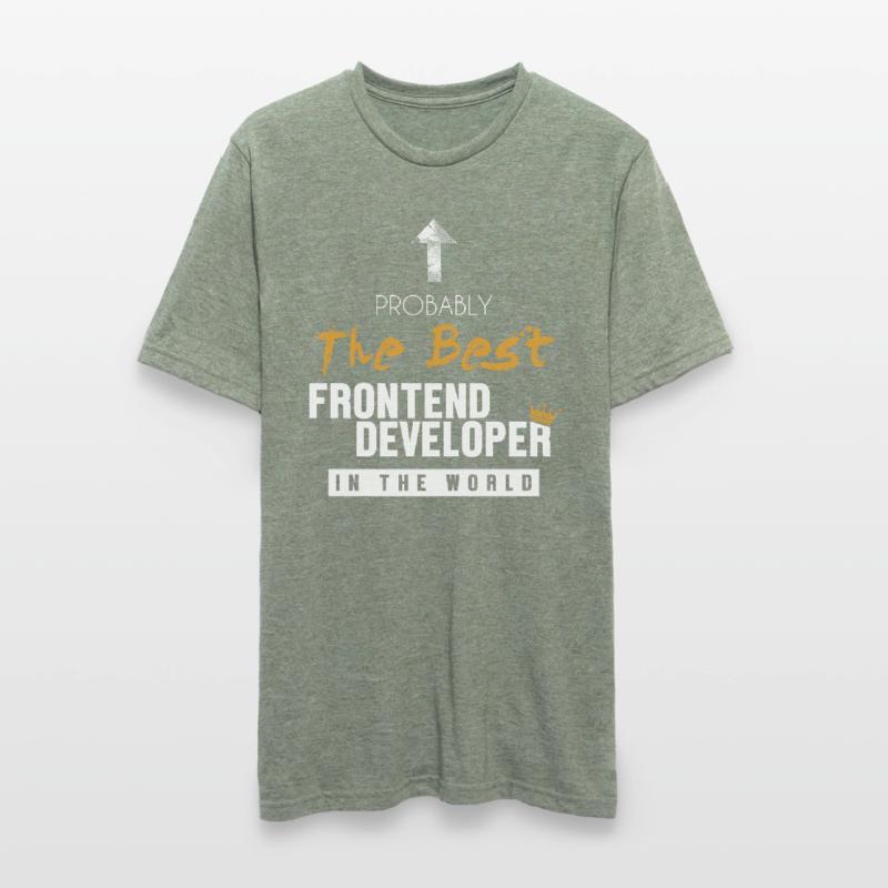 Best Frontend Developer World Developer Coder Unisex Polycotton T-Shirt