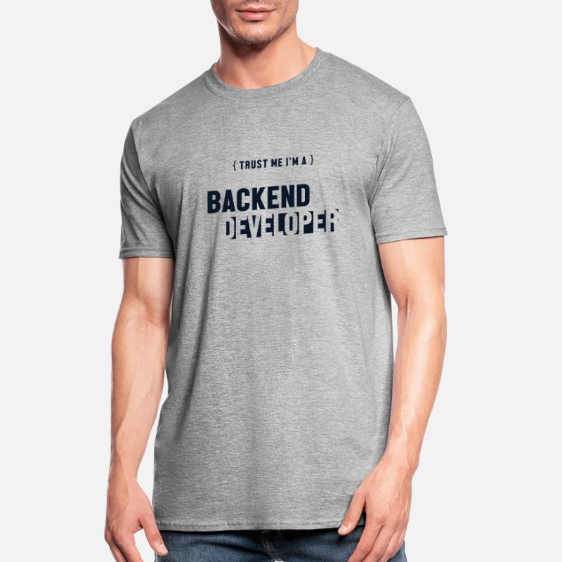 Trust Me I'm Backend Developer Coder Programmer T-shirt polycoton Unisexe