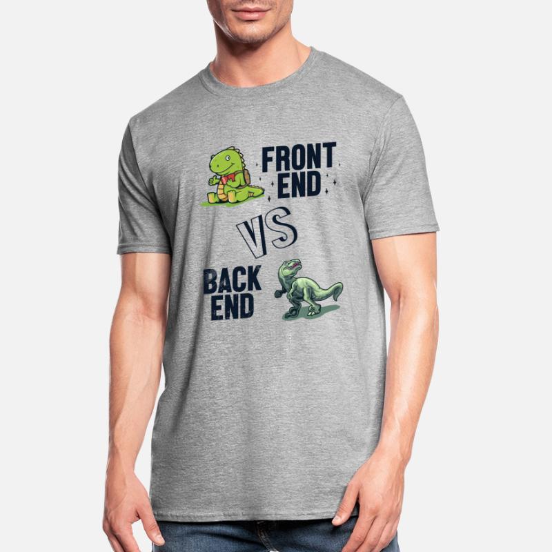 Développeur Frontend vs. Backend Codeur T-shirt polycoton Unisexe