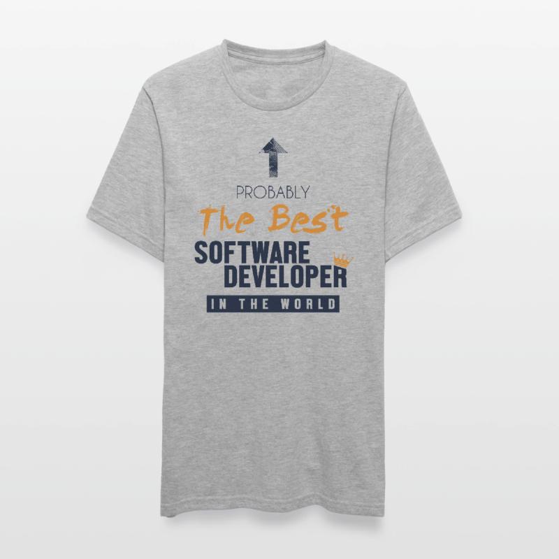 Best Software Developer World Full Stack Software Unisex Polycotton T-Shirt
