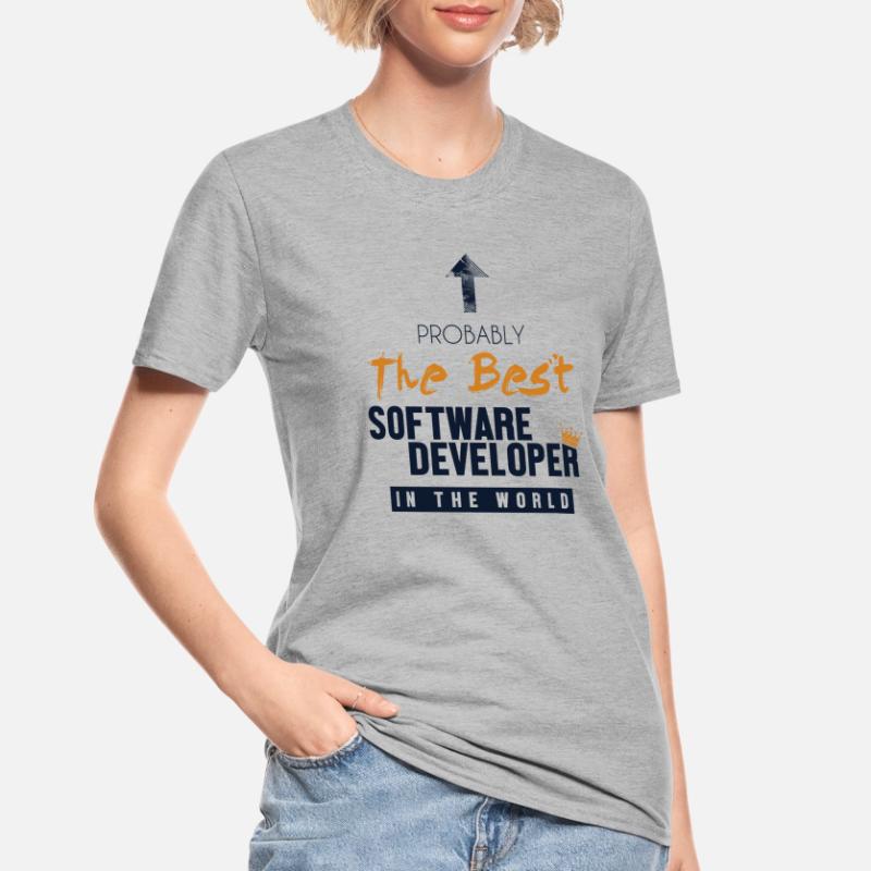 Best Software Developer World Developer Coder Unisex Polycotton T-Shirt