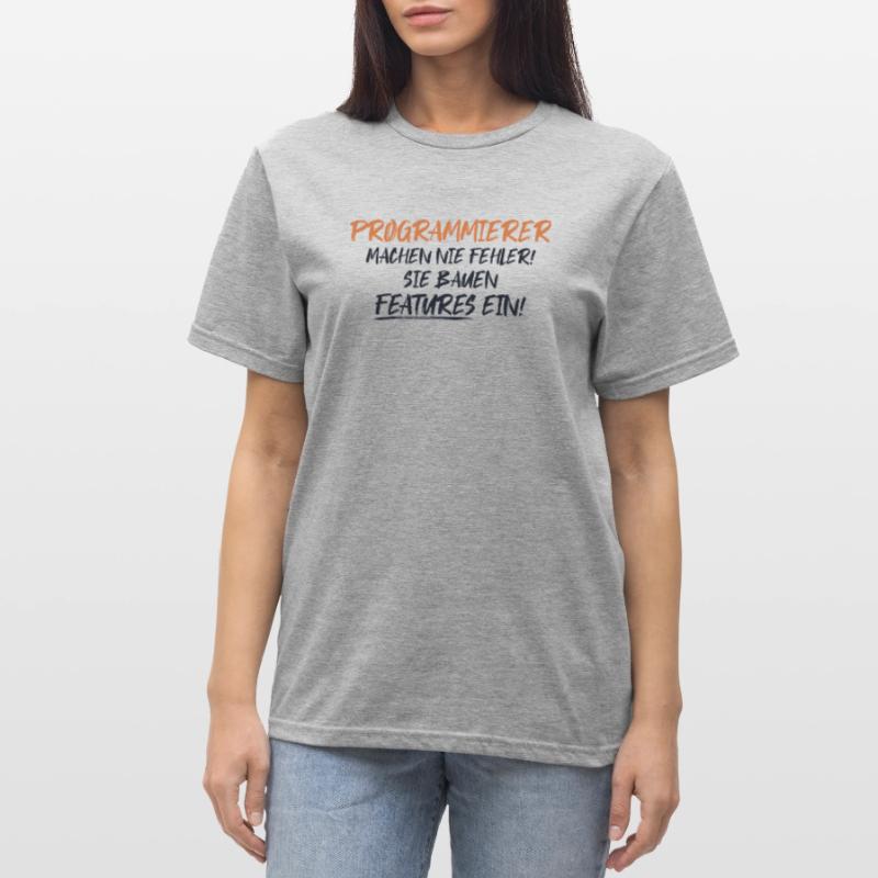 Programmierer Bauen Features Developer Coder Unisex Polycotton T-Shirt