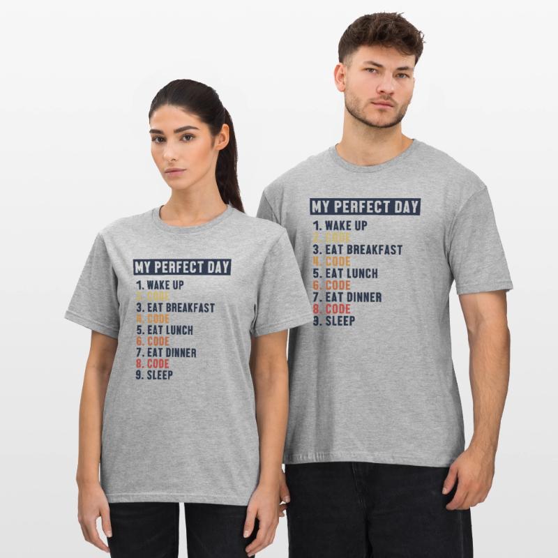 Coding Perfect Day Coder Engineer Software Unisex Polycotton T-Shirt