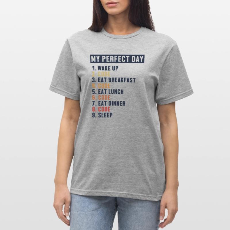 Coding Perfect Day Coder Engineer Software Unisex Polycotton T-Shirt