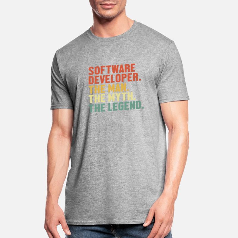 Software Developer Man Myth Legend Developer Unisex Polycotton T-Shirt