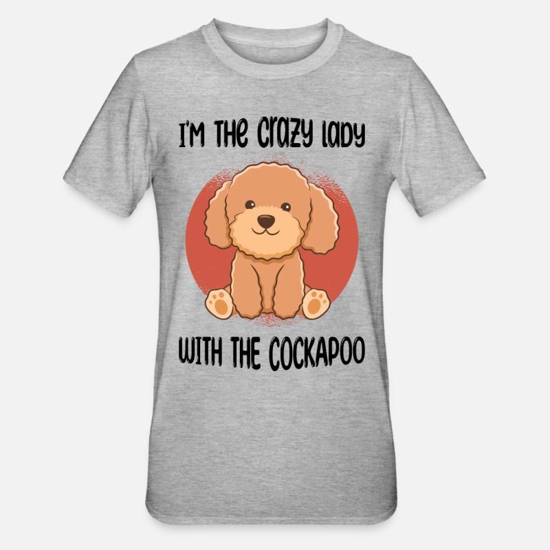 Cockapoo - T-shirt polycoton Unisexe - gris chiné