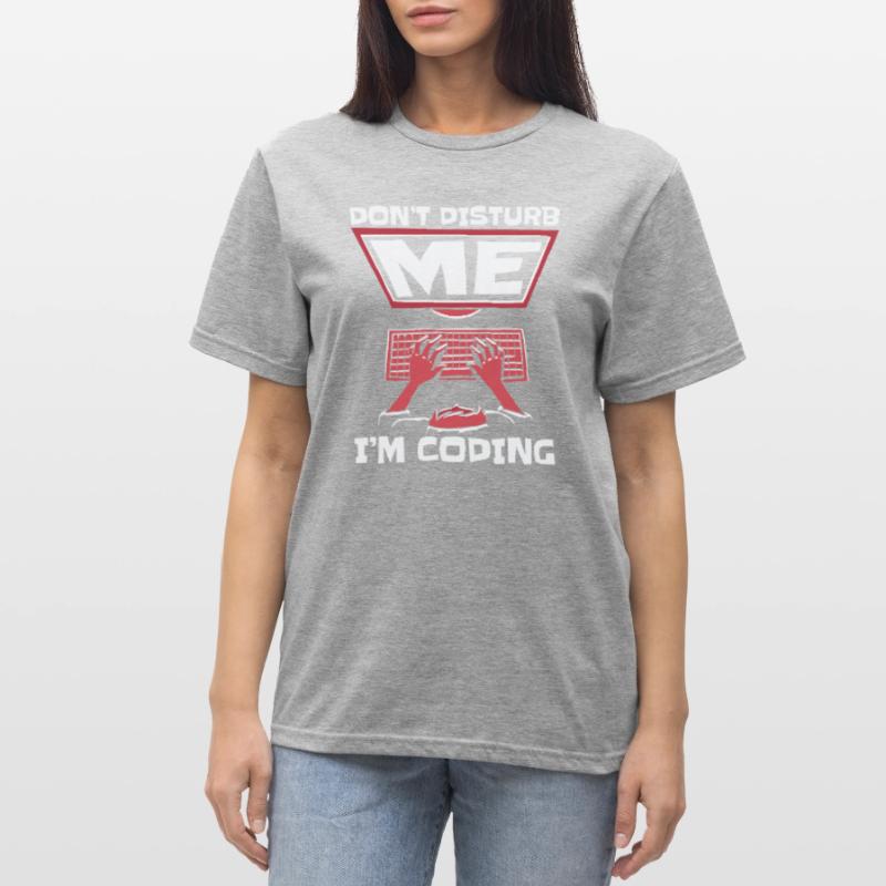 Ne me dérangez pas, je code un codeur développeur T-shirt polycoton Unisexe
