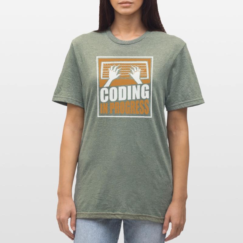 Coding In Progress Softwareingenieur Developer Unisex Polycotton T-Shirt