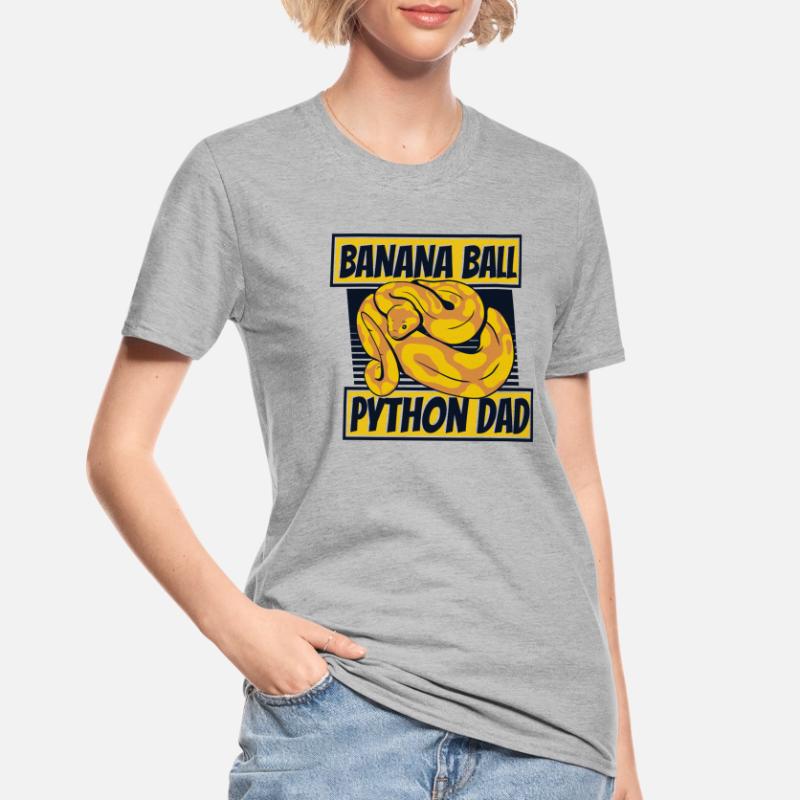 Banana Ball Python Dad Python Schlange Banana Unisex Polycotton T-Shirt