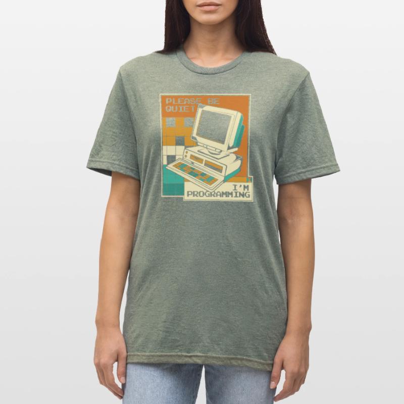 Please Be Quiet Software Engineer Developer Unisex Polycotton T-Shirt