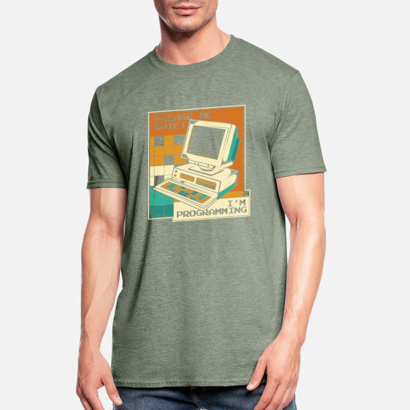 Please Be Quiet Software Engineer Developer Unisex Polycotton T-Shirt