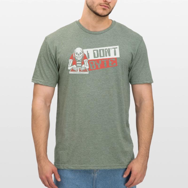 I Don't Byte Softwareingenieur Developer Coder Unisex Polycotton T-Shirt