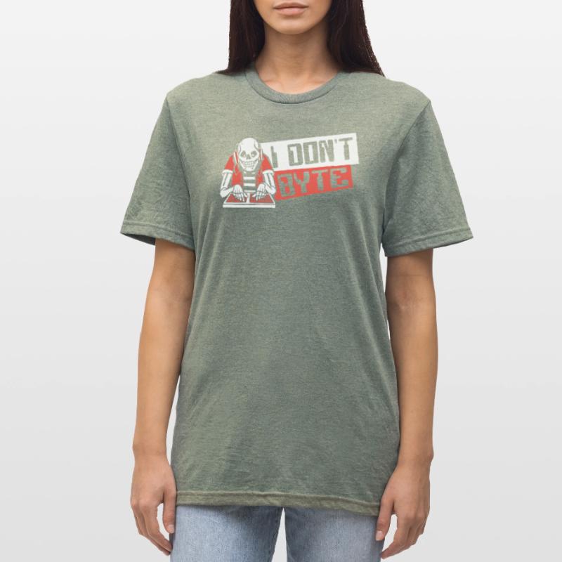 I Don't Byte Software Engineer Developer Coder Unisex Polycotton T-Shirt