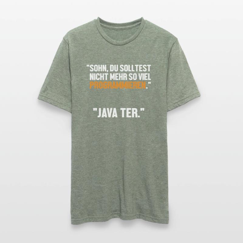 Sohn Programmieren Ja Vater Developer Coder Unisex Polycotton T-Shirt