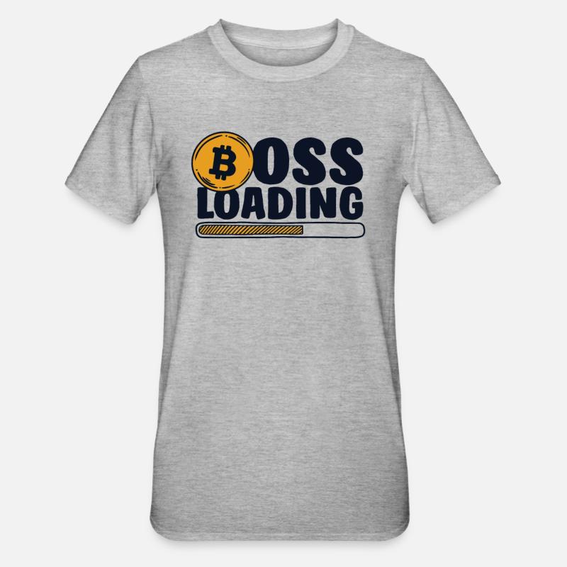Loading Crypto Cryptocurrency Blockchain - Unisex Polycotton T-Shirt - heather grey