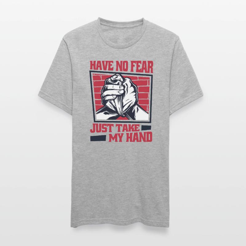 N’ayez crainte, prenez simplement mon bras de techniques de main T-shirt polycoton Unisexe