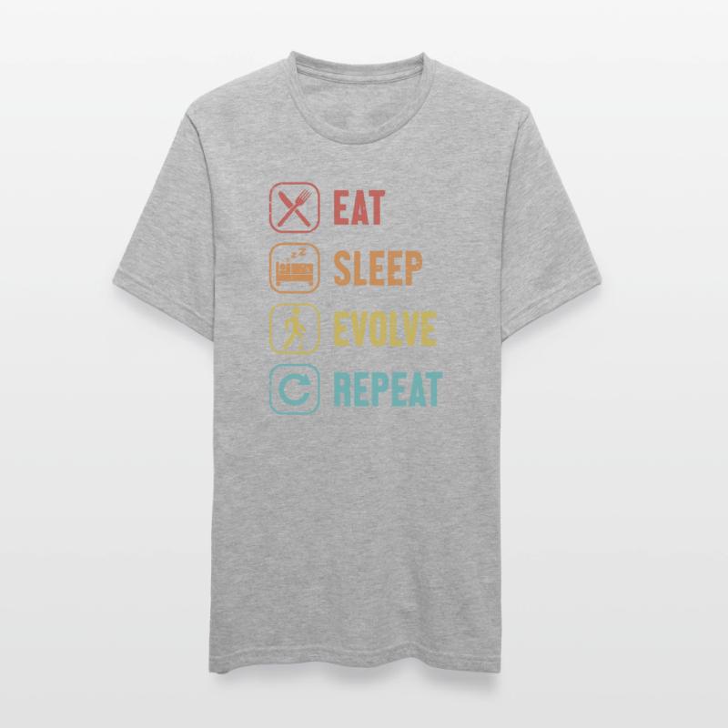 Manger Dormir Evolve Répéter Prothèse Branche Utilisateur Jambe T-shirt polycoton Unisexe