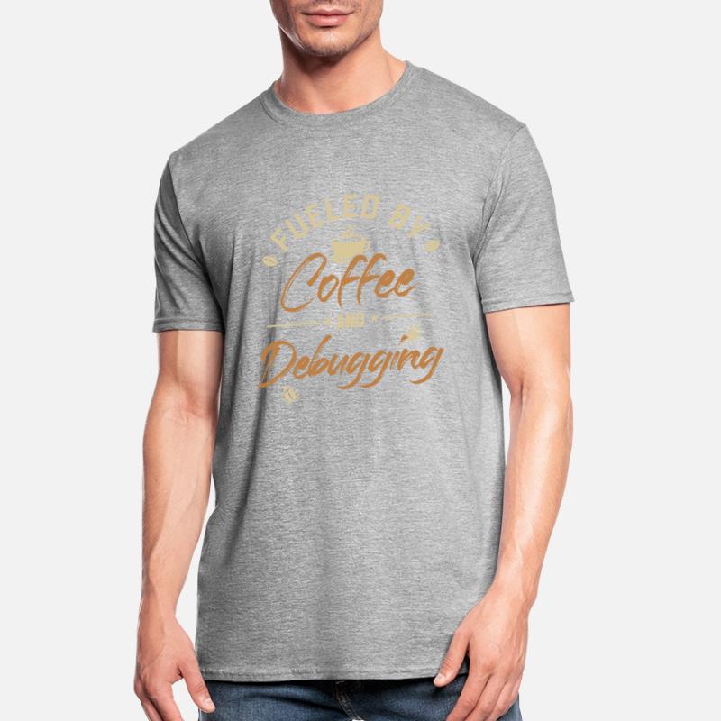 Fueled by Coffee and Debugging Developer Coder Unisex Polycotton T-Shirt