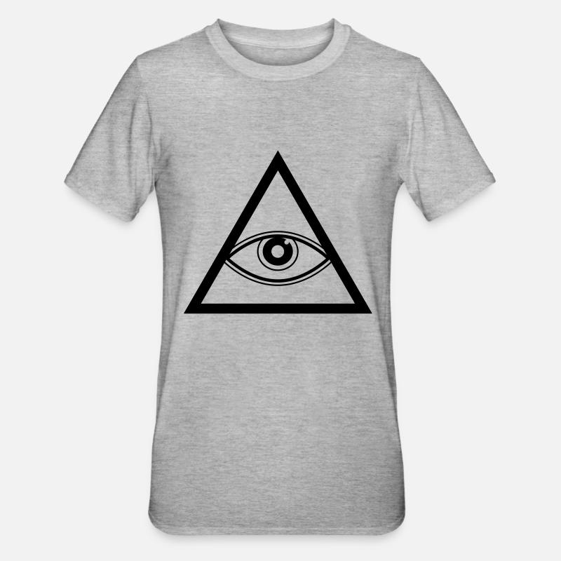 Triangle - T-shirt polycoton Unisexe - gris chiné