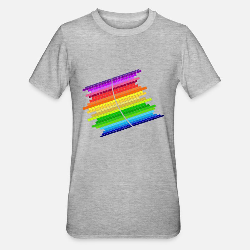 RainBow Equalizer - Unisex Polycotton T-Shirt - heather grey