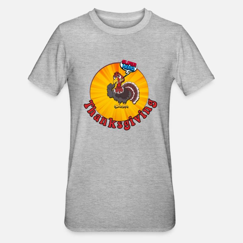 Stolzer Vogel - Unisex Polycotton T-Shirt - Grau meliert