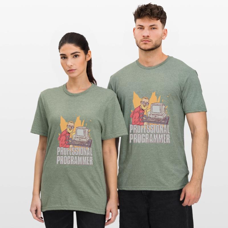 Programmierer Coder Software Entwickler Unisex Polycotton T-Shirt