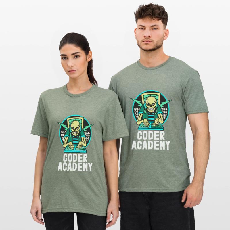 Programmierer Coder Software Entwickler Unisex Polycotton T-Shirt