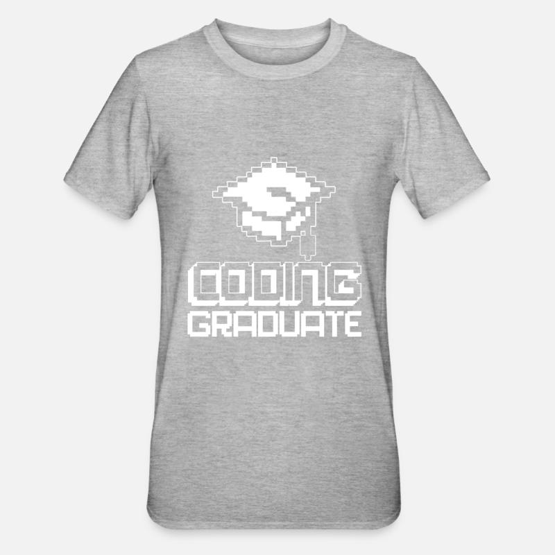 Programmierer Coder Software Entwickler - Unisex Polycotton T-Shirt - Grau meliert