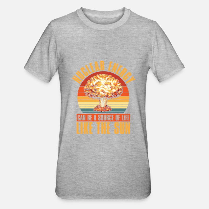 Physics Phyiker Weird Nuclear Physics - Unisex Polycotton T-Shirt - heather grey