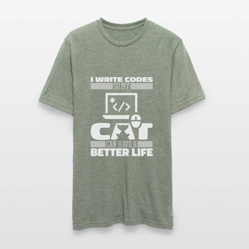 Entwickler Coder Programmierer Katze Unisex Polycotton T-Shirt