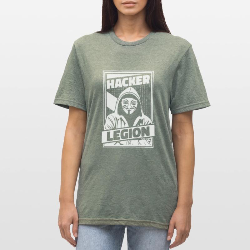 Entwickler Coder Programmierer Hacker Unisex Polycotton T-Shirt