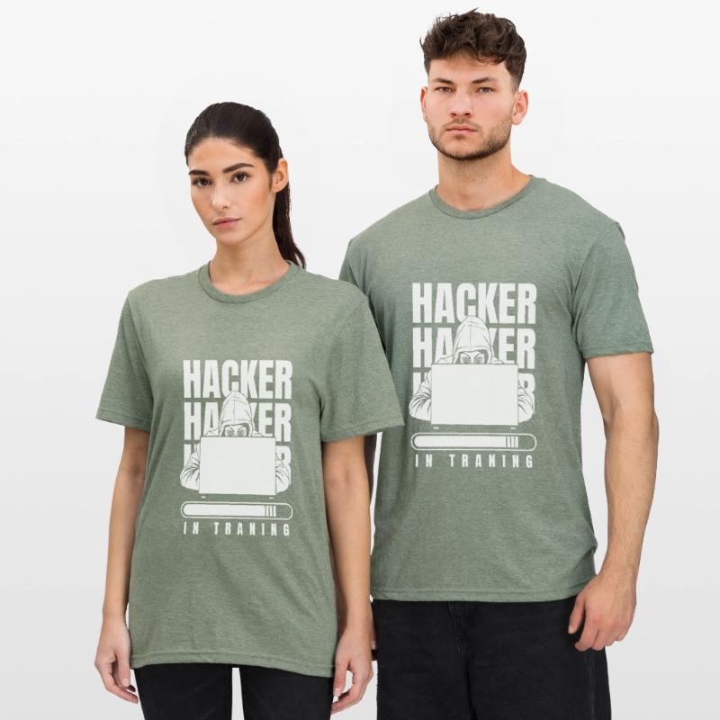 Entwickler Coder Programmierer Hacker Unisex Polycotton T-Shirt