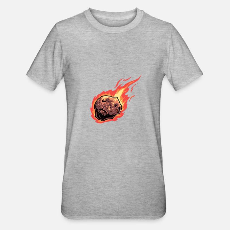 Dérivation astroïde de l’espace spatial - T-shirt polycoton Unisexe - gris chiné
