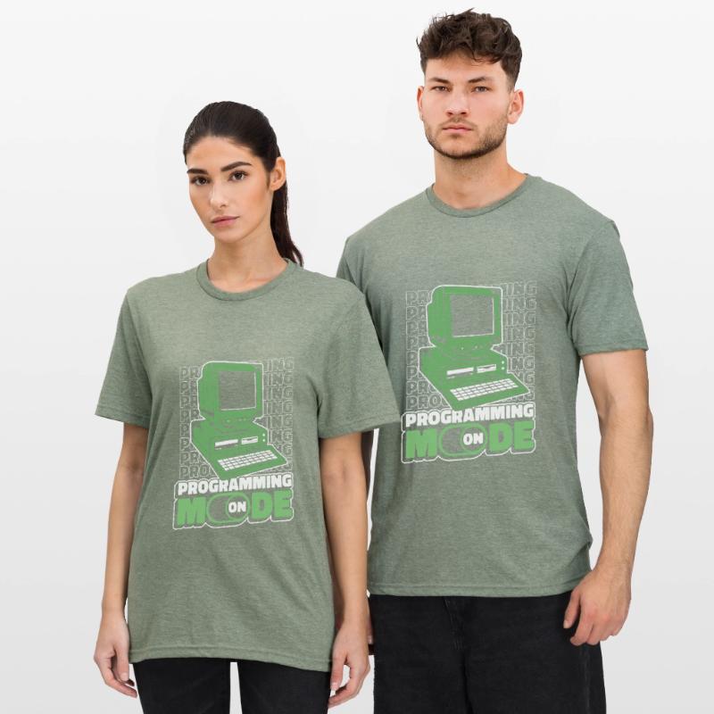 Developer Coder Programmer Computer T-shirt polycoton Unisexe