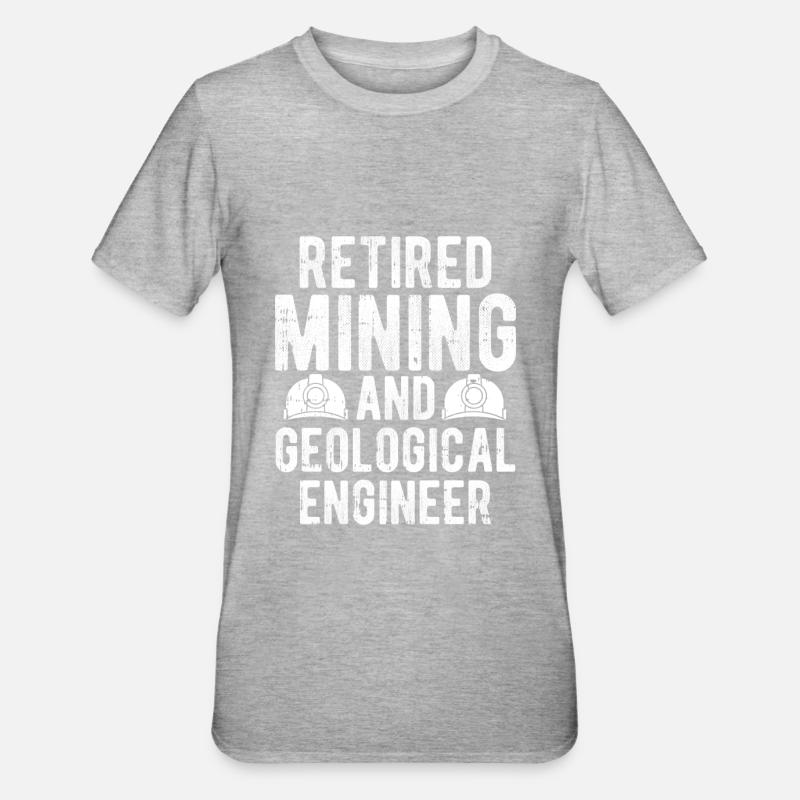 Engineer mining engineer - Unisex Polycotton T-Shirt - heather grey