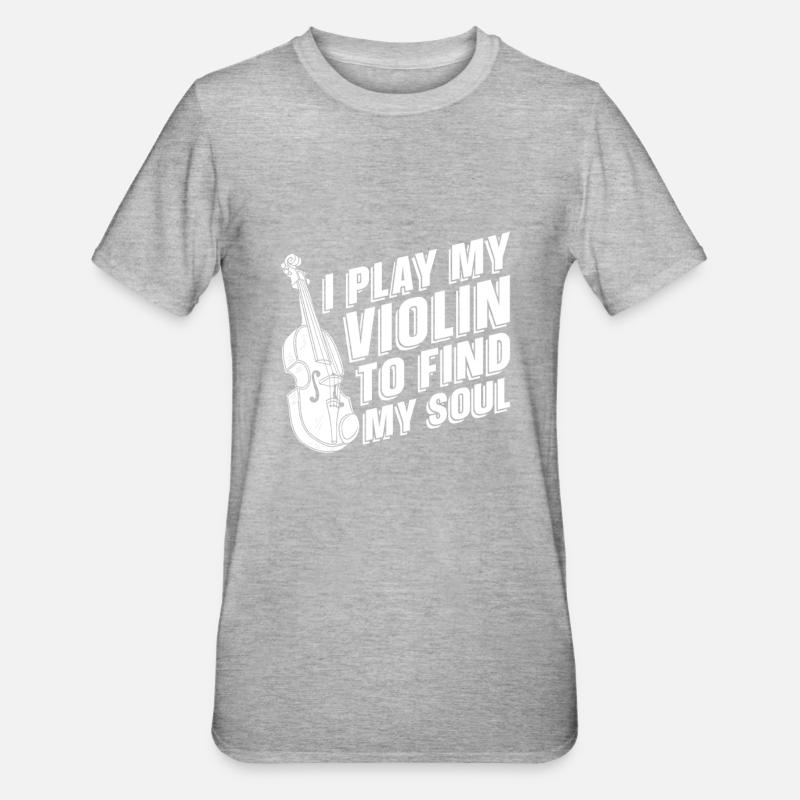Violon Violon - T-shirt polycoton Unisexe - gris chiné