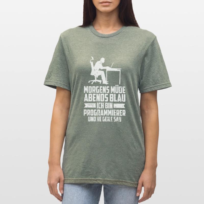 Entwickler Coder Programmierer Unisex Polycotton T-Shirt
