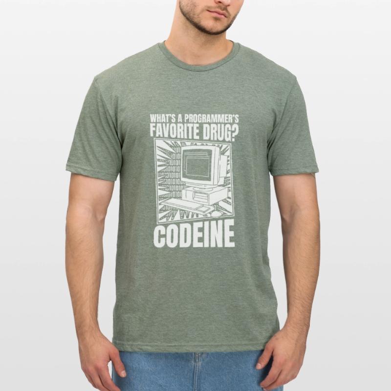 Developer Coder Programmer Computer T-shirt polycoton Unisexe