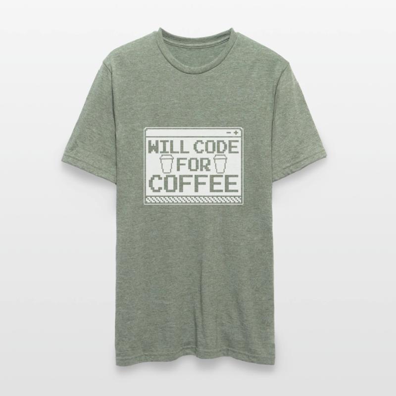 Entwickler Coder Programmierer Kaffee Unisex Polycotton T-Shirt