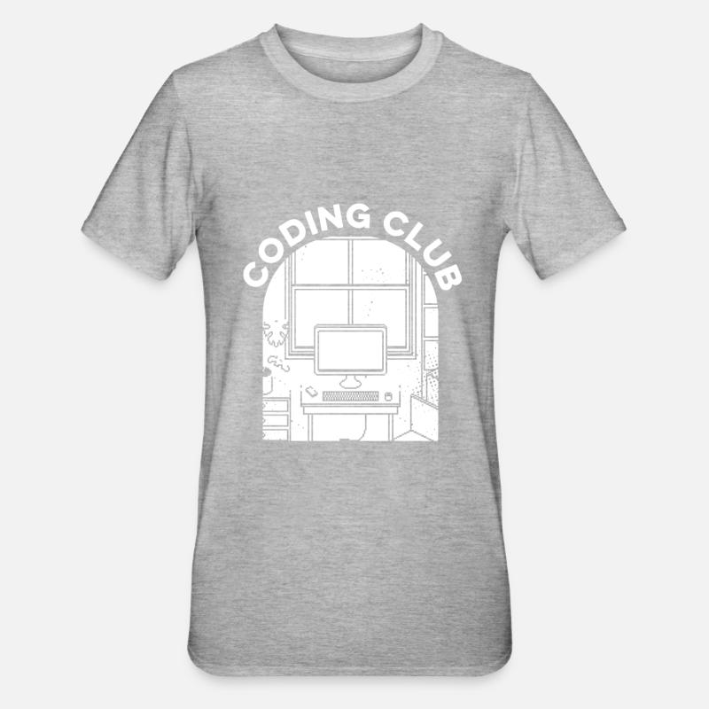 Developer Coder Programmers Association - Unisex Polycotton T-Shirt - heather grey