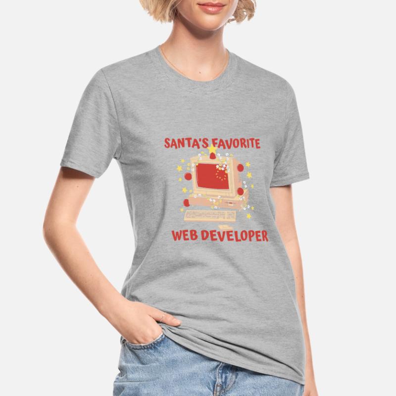 Web Developer Web Developer Santa Claus Unisex Polycotton T-Shirt