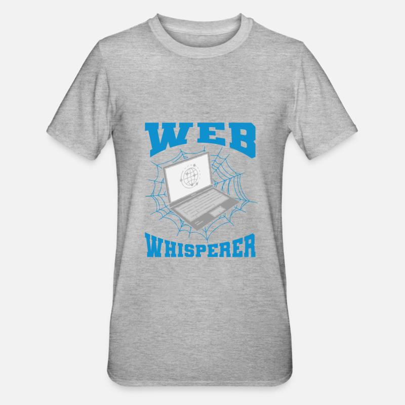 Web Developer Web Developer Funny - Unisex Polycotton T-Shirt - heather grey